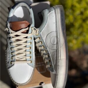 Oliver Cabell White and Gray Sneakers